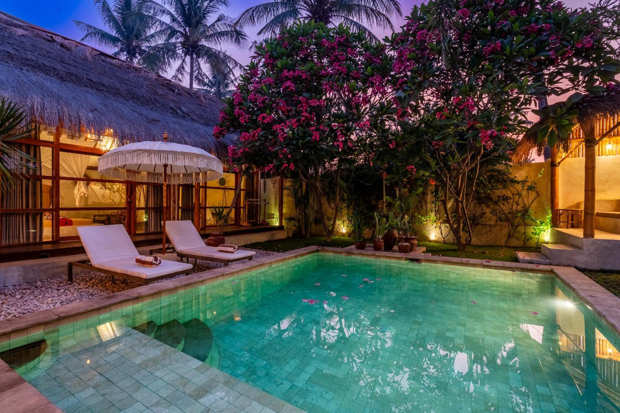 Villa Burung Gili Air Authentic 3-Bedroom Bamboo Villa With Private Pool Exterior photo
