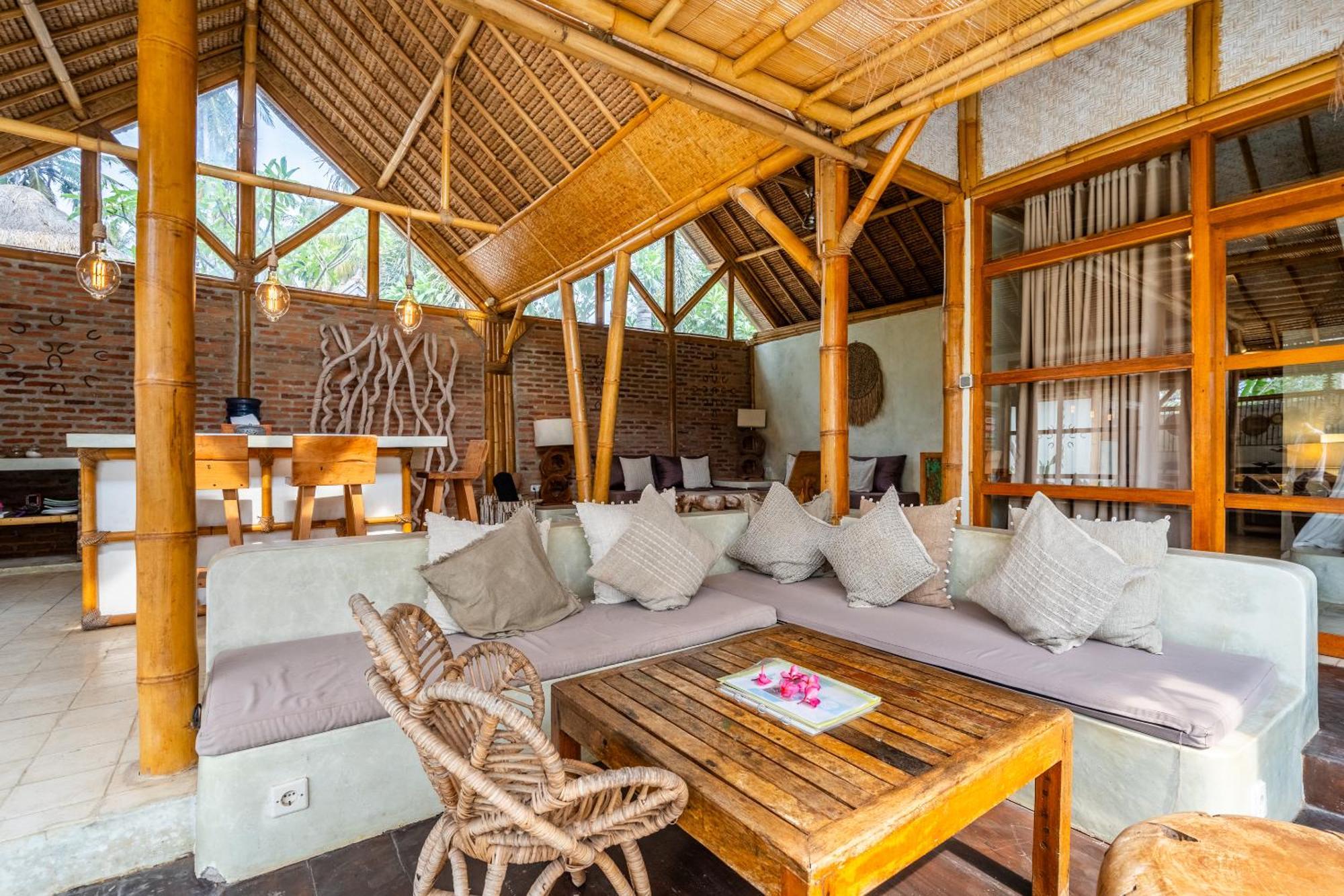 Villa Burung Gili Air Authentic 3-Bedroom Bamboo Villa With Private Pool Exterior photo